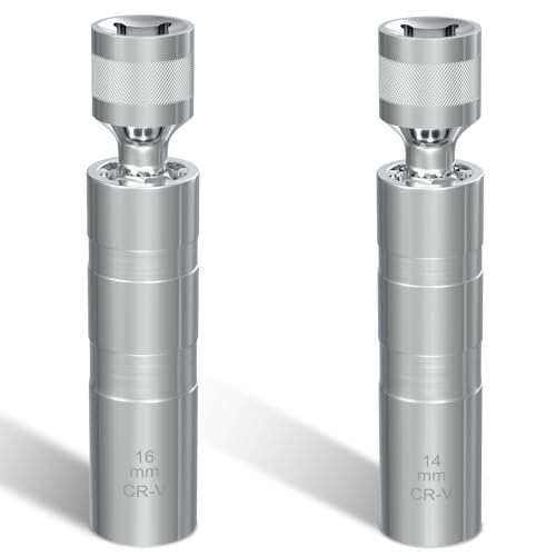 14mm&16mm Spark Plug Socket Set, Thin Wall 3/8