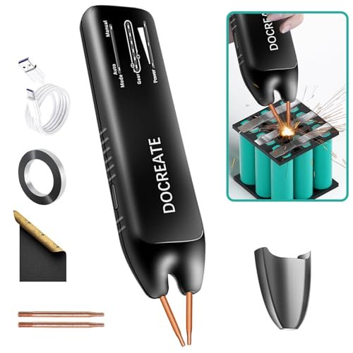 Docreate Battery Spot Welder, 11 Gear Adjustable Handheld...