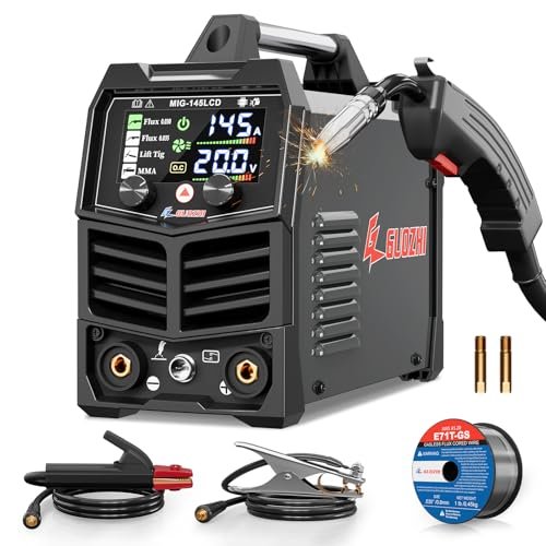 GZ GUOZHI 145A MIG Welder, 3 in 1 Welder FLUX...
