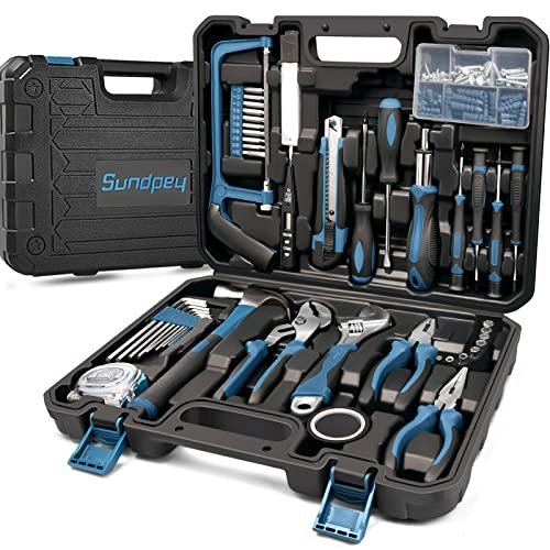 Sundpey Home Tool Kit 148-Pcs - Household Basic portable...