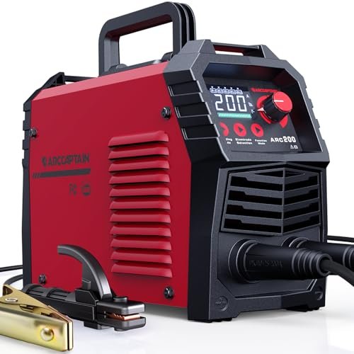 ARCCAPTAIN Stick Welder, [Large LED Display] 200A ARC/Lift...
