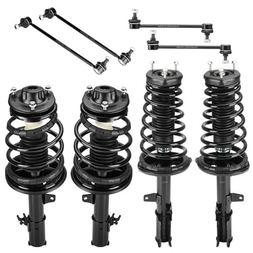Front & Rear w/Coil Strut and Sway Bar Links for...