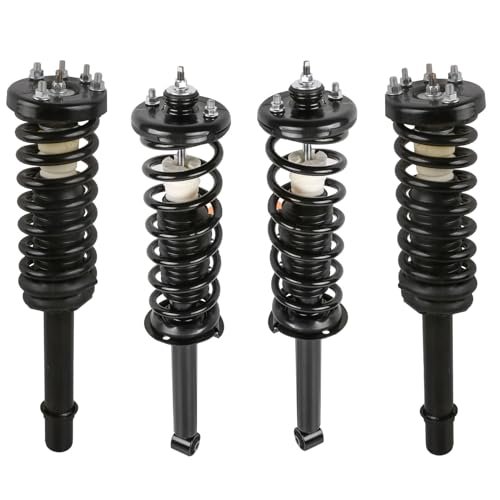 Peforway Front & Rear Struts Shock Absorbers Coil Spring...