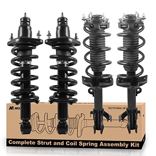 MOSTPLUS Front Rear Complete Strut Coil Spring Assembly...