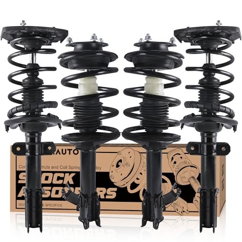 KUIPERAUTO Front + Rear Struts Assembly Shocks Compatible...