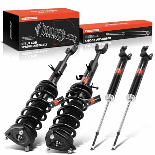 A-Premium Front and Rear Shock Complete Strut & Coil...