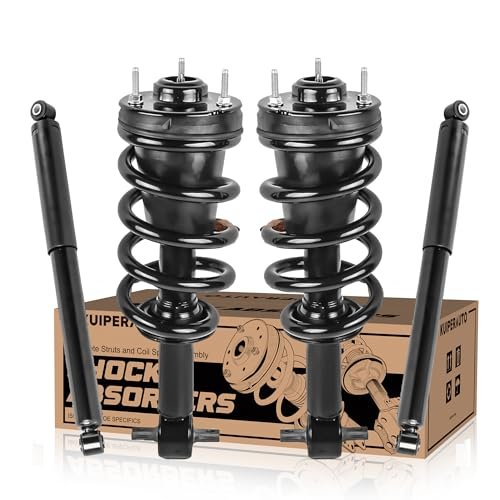 KUIPERAUTO 4PCS Front and Rear Struts Shocks Assembly...