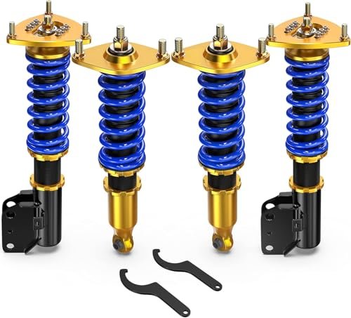 MOSTPLUS 4pcs Full Lowering Coilovers Struts Suspensions...