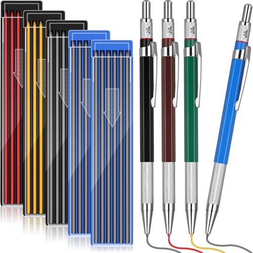 Nezyo 4 Pieces Welder Pencil with 60 Pieces Round Refills...