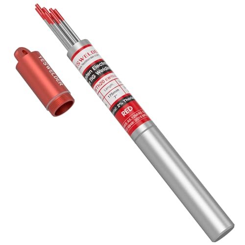 YESWELDER TIG Welding Tungsten Electrode Red Tip 3/32