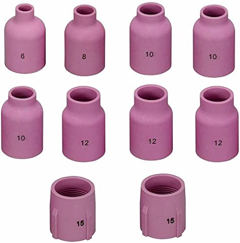 RIVERWELD TIG Gas Lens Alumina Nozzle Ceramic Cup Jumbo...