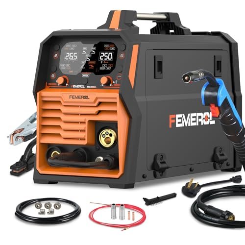 250A Aluminum Pulsed MIG Welder,7 in 1 Gas MIG/Pulse...