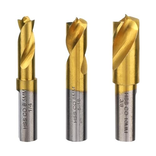 3pcs Spot Weld Drill Bit, High Speed Steel Welder Cobalt...