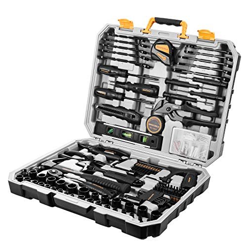 DEKOPRO 218-Piece General Household Hand Tool kit,...