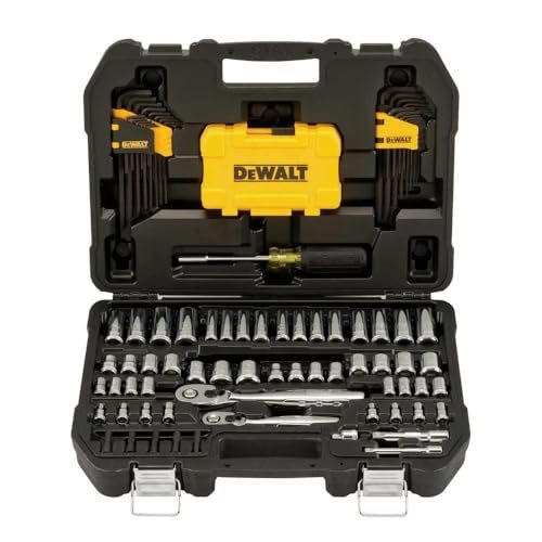 DEWALT Mechanics Tools Kit and Socket Set, 1/4