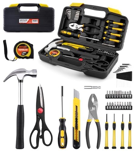 DIFFLIFE 40-Piece Tool Set - General Household Hand Tool...