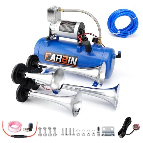 FARBIN Train Horn for Truck 178DB Super Loud Air Horns...