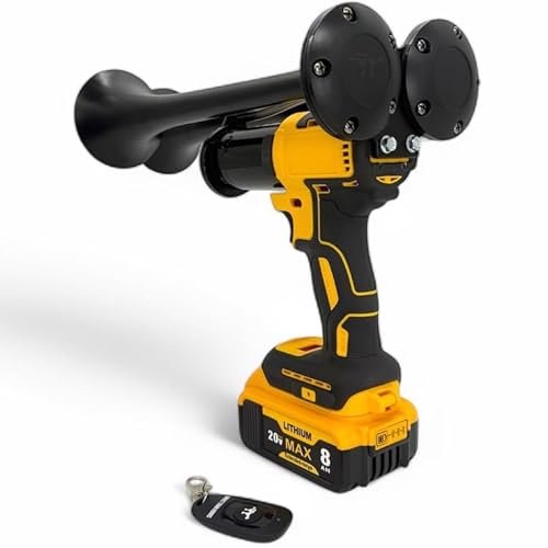 Impact Train Horn – Remote-Controlled, 130dB, Cordless...