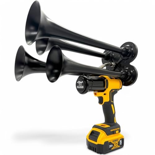 Impact Train Horn – Remote-Controlled, 150 dB, Cordless...