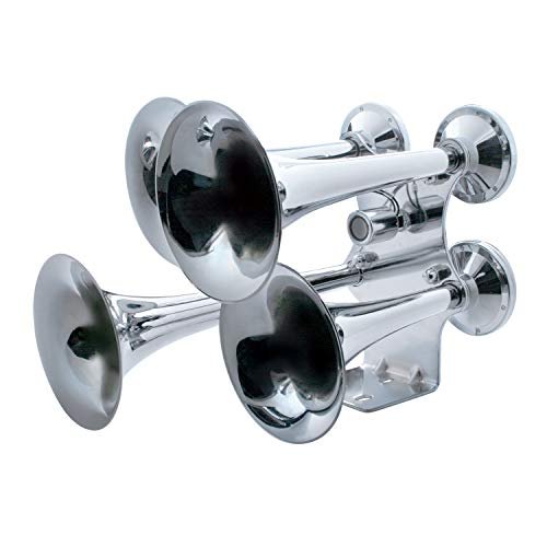 United Pacific 4 Trumpet Chrome Train Horn - Standard...
