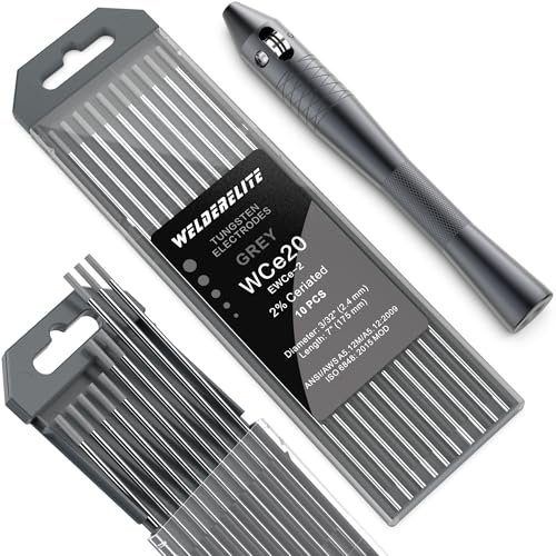 WelderElite TIG Wire Feeder Pen with 3/32'' × 7'' Gray...