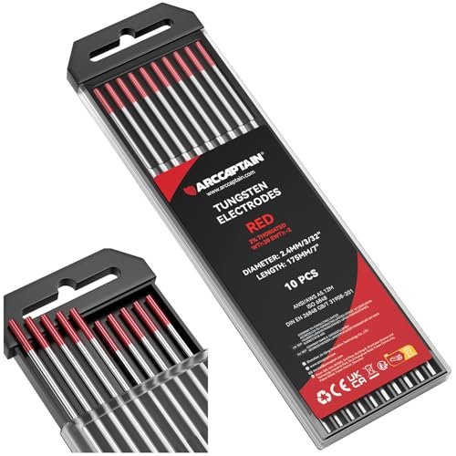 ARCCAPTAIN TIG Welding Tungsten Electrode 10-Pack 3/32