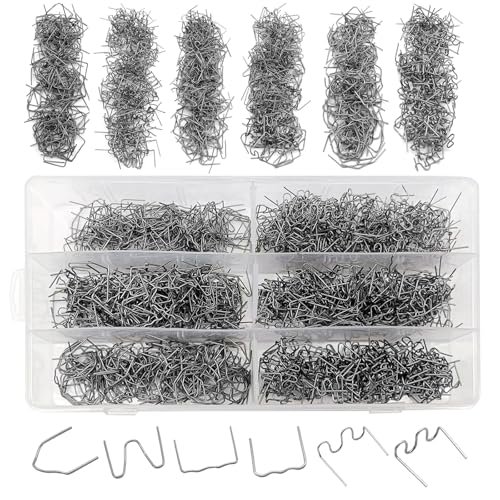 1200 Plastic Welder Staples - 6 Types Hot and Wave...