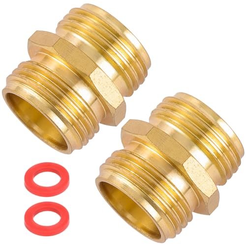 Sanpaint Garden Hose Connector, Male to Male Hose Adapter,...