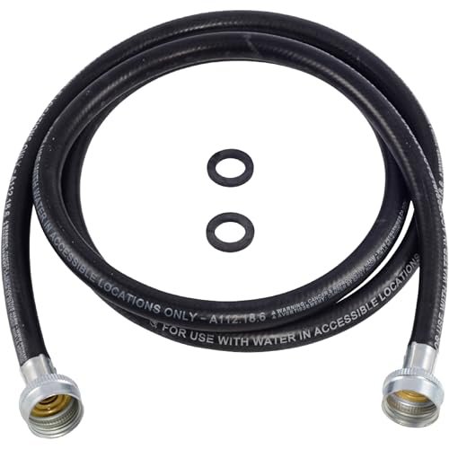 Eastman Rubber Washing Machine Hose, 3/4 Inch FHT x 3/4...
