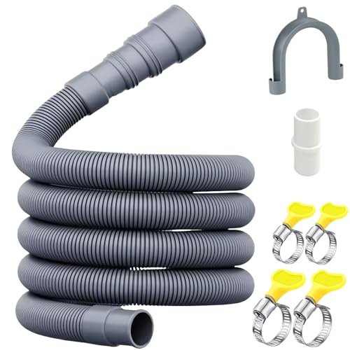 10FT Universal Washing Machine Drain Hose Kit – Extra-Long...