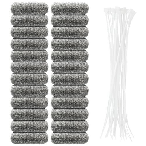 24 PCS Lint Traps, Stainless Steel Lint Catcher for...