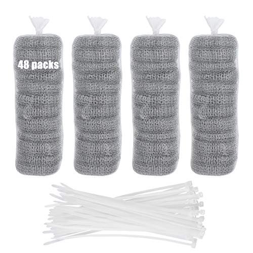 48 PCS Lint Traps Washing Machine Lint Trap Stainless...