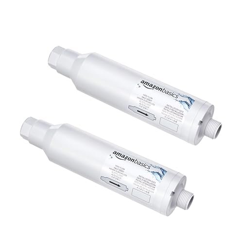 Amazon Basics Inline Water Filter, 2 Pack, without hose