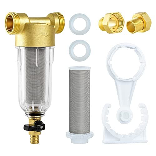 Turboyhood 50 Micron Spin Down Sediment Filter for Whole...