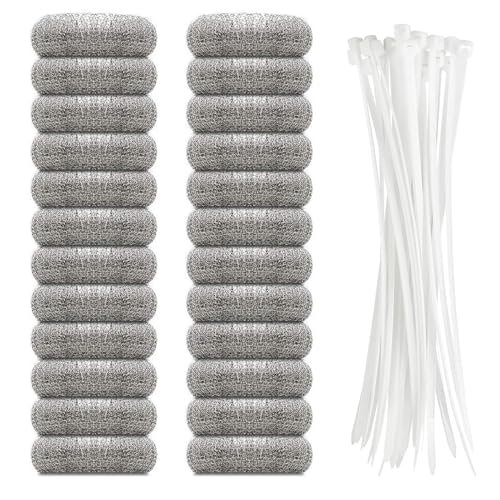 24 Pieces Lint Traps Stainless Steel Washing Machine Lint...