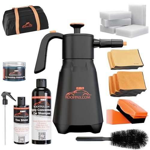 RoofPax Eco-Friendly Waterless Car Wash Spray Kit with...