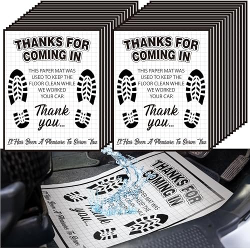 Drydiet 500 Pcs Waterproof Car Floor Mats Covers PE...
