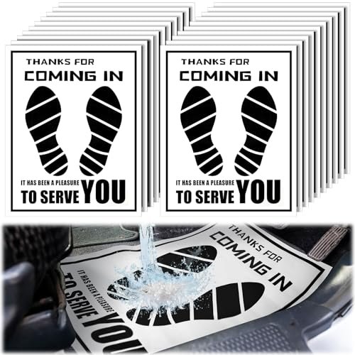 Frienda 500 Pcs Waterproof Paper Car Floor Mats Disposable...