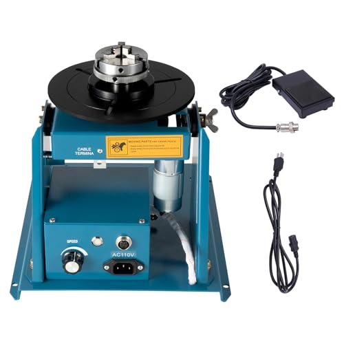 awolsrgiop 110V 10KG Portable Welder Positioner Turntable...