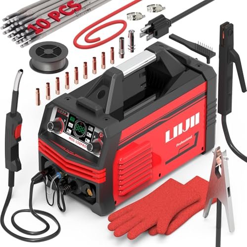 LIIJII Aluminum MIG Welder with Pulse, 150A 110/220V Dual...