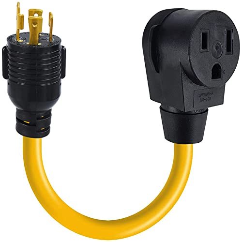 EXCELFU NEMA L14-30P to 6-50R Generator Welder Adapter Plug...