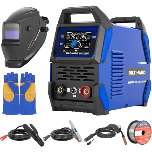 BILT HARD 135A 3-in-1 IGBT Inverter Welder, 110V Flux...