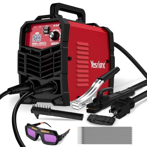 YesRight Mini Stick Welder, 200A Portable Welding Machine...