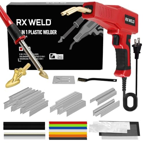 RX WELD Plastic Welder, 2 in 1 Welding Kit Repair...