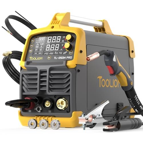 TOOLIOM Aluminum MIG Welder with Pulse 250A 110V/220V Dual...