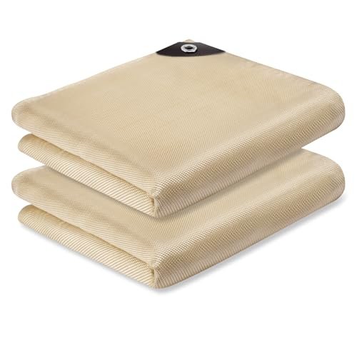 2 Pack Welding Blanket 4x6 ft - Heavy Duty Fiberglass...