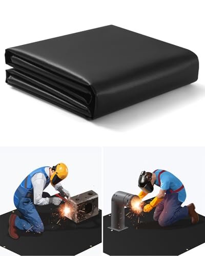 4x6ft Welding Blanket, Silicone Coated Fiberglass Fire...