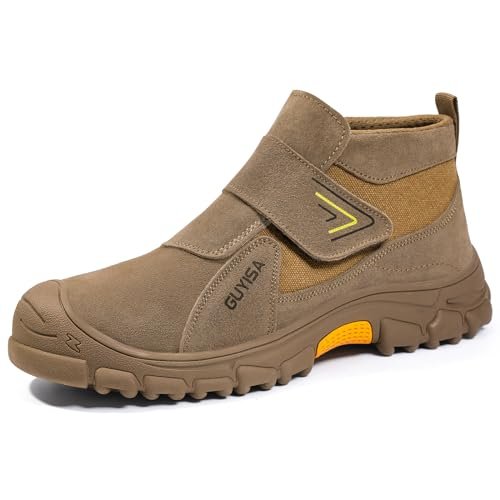 GLANOUDUN Welding Boots for Men Slip on Work Boots for...
