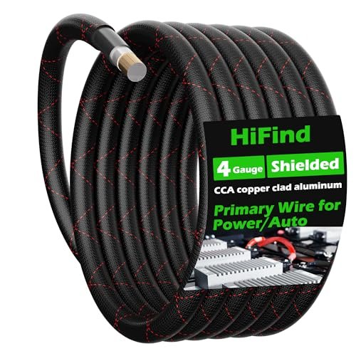 HiFind 4 Gauge AWG Power Ground Wire Cable 50 Ft,...