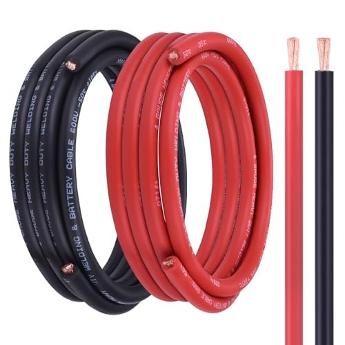 Geosiry 4 Gauge Battery Cable, 15FT Red + 15FT Black...